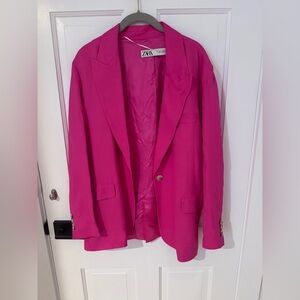 Zara Men's Bold Fuchsia Blazer